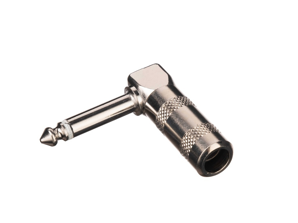Soundking CC150 Разъем на кабель 1/4” Male (6,35мм) угловой, моно.