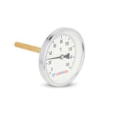 Термометр Varmega накладной 160 градусов 100мм НР 1/2" L100мм 39598
