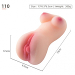 Мастурбатор компактный, женский торс с вагиной, светлый