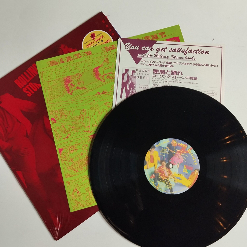 Винтажная виниловая пластинка LP Rolling Stones Dirty Work (Japan 1986) (Shrink)
