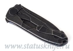 Нож Ратата BLK #30 CKF (Коныгин, М390, титан, подшипники) Ratataфотография - 10