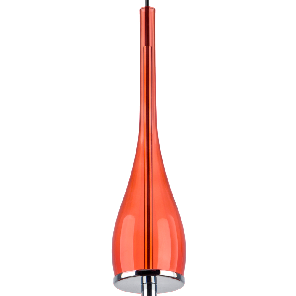 804402 Люстра ASTRA LED 12W 580LM ХРОМ/КРАСНЫЙ 3000K