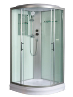Душевая кабина WeltWasser  WW500 WERRA 802 80х80 см,  прозрачное стекло, поддон низкий, крыша