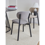 Стул Bergenson Bjorn Round, рогожка, дымчато-серый