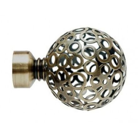 Ажур античное золото наконечники на карниз кованый d 16