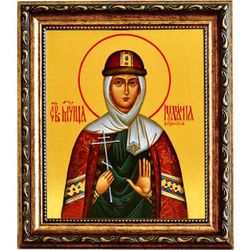 Иулиания Вяземская, Новоторжская Благоверная княгиня. Икона на холсте.