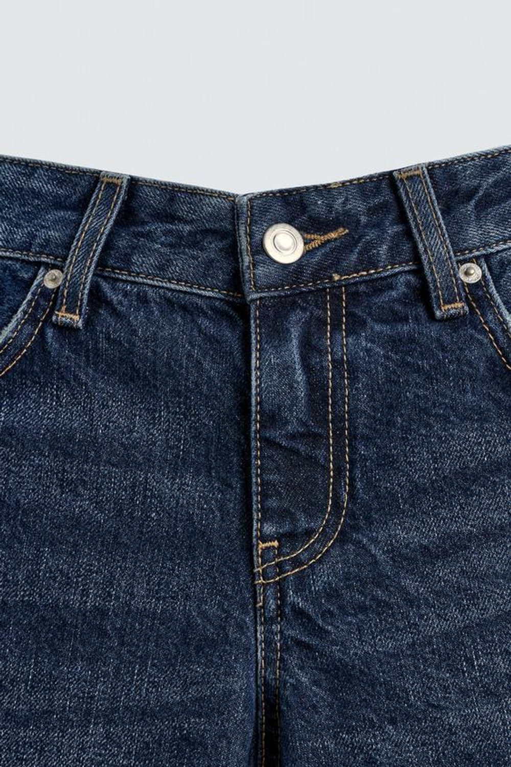 ZARA HARRY LAMBERT X DISNEY ДЖИНСЫ КЛЕШ С НИЗКОЙ ПОСАДКОЙ, СИНИЙ