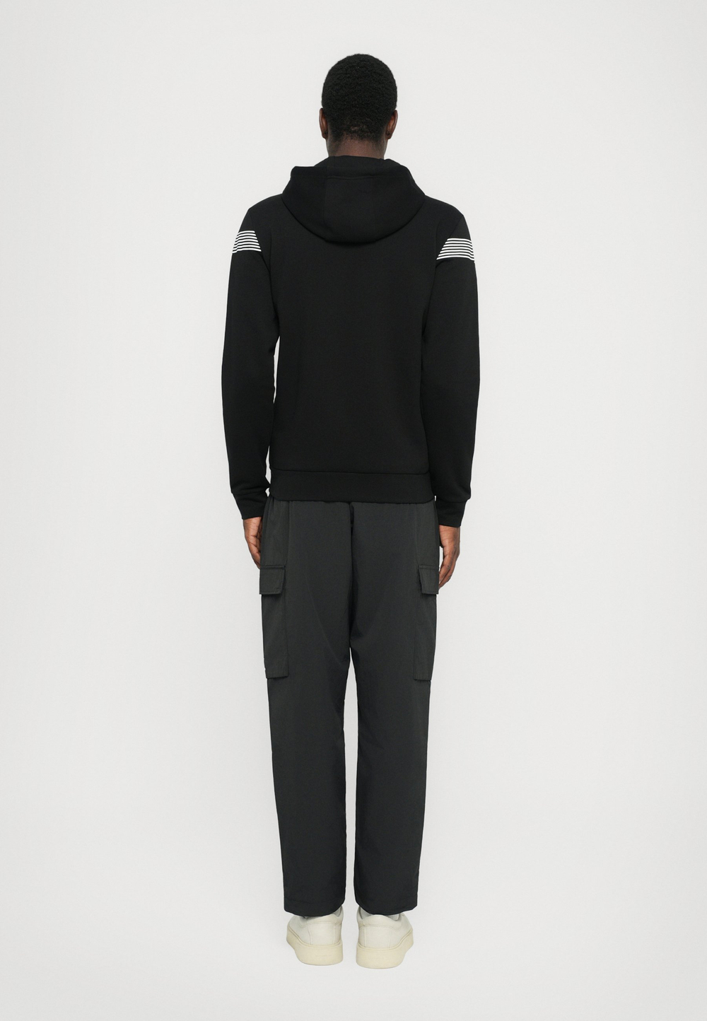 EA7 Emporio Armani Толстовка с капюшоном - Чёрный