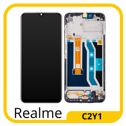 Realme C21Y (RMX3261) / (RMX3263) Дисплейный модуль с тачскрином) (в рамке) (ORIG-SP)