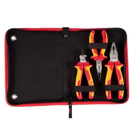 Цена на TOLSEN (TTV83103) Набор пассатижей и бокорезов диэлектрических, 3 предмета, в футляре на молнии