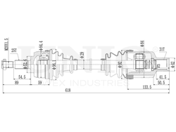 Привод в сборе передний правый UNIO CVJ-10064