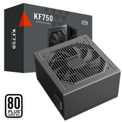Блок питания PCCooler  750W, KF750, Non Modular, 80+ WHITE, КПД ≥86%, Fan 120mm, Черный, P3-F750-W1H