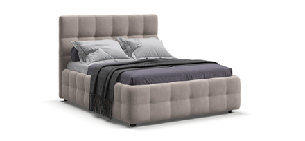 Босс Кровать+ПМ 160 Велюр Монолит латте