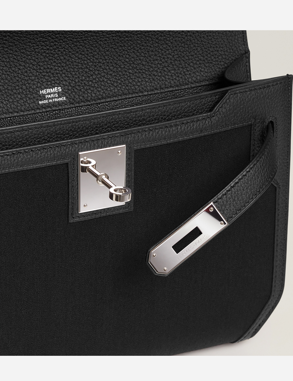 Hermes Kelly Depeches 25 Pouch Noir (H084416CKAC)