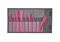 Набор расчесок Jaguar A-Line Ionic (9шт, ионные, розовые)