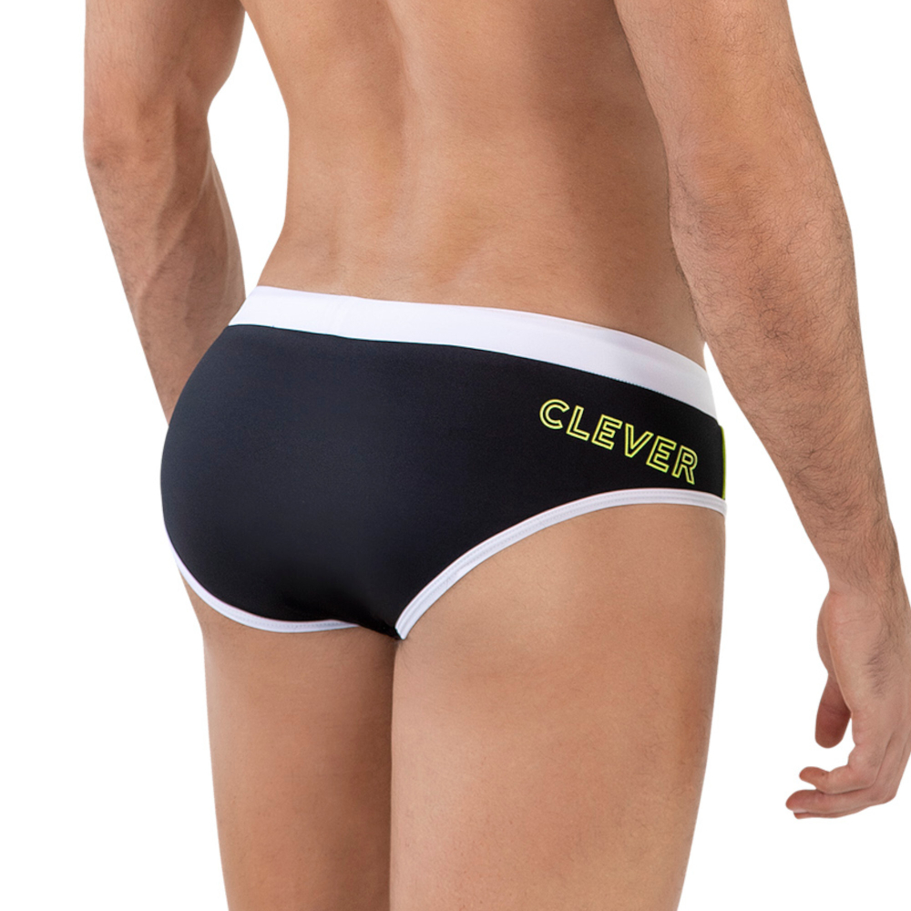 Мужские плавки черные Clever Moda SERENE SWIMSUIT BRIEF 162411