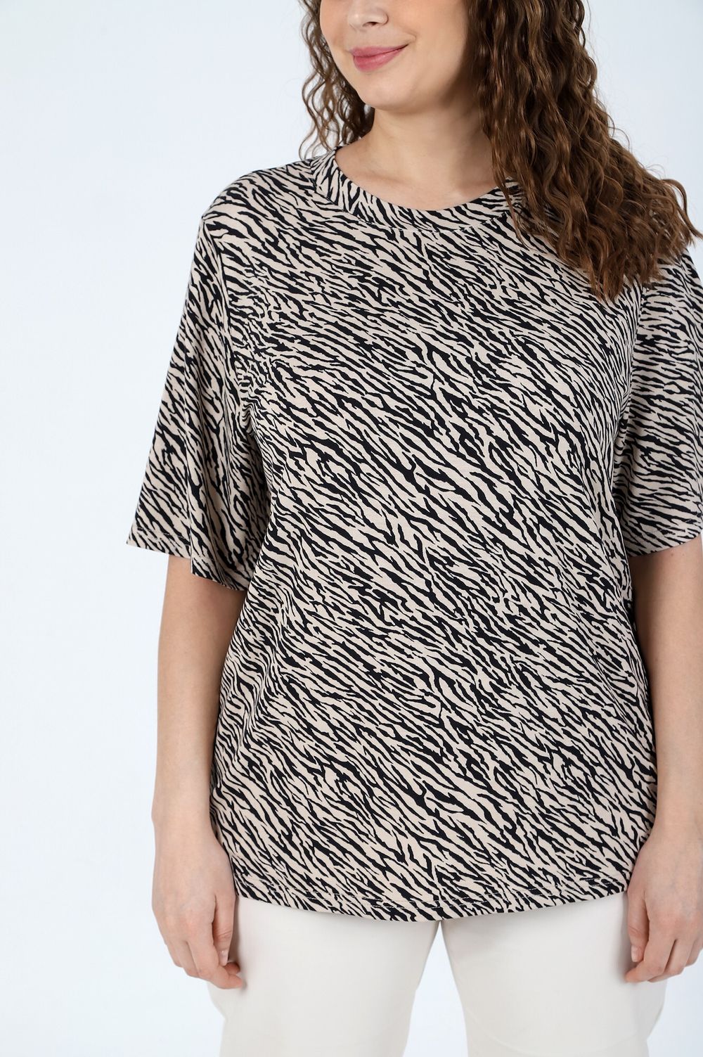 Футболка Кутюр Виотекс ЗЕБРА БЕЖЕВАЯ