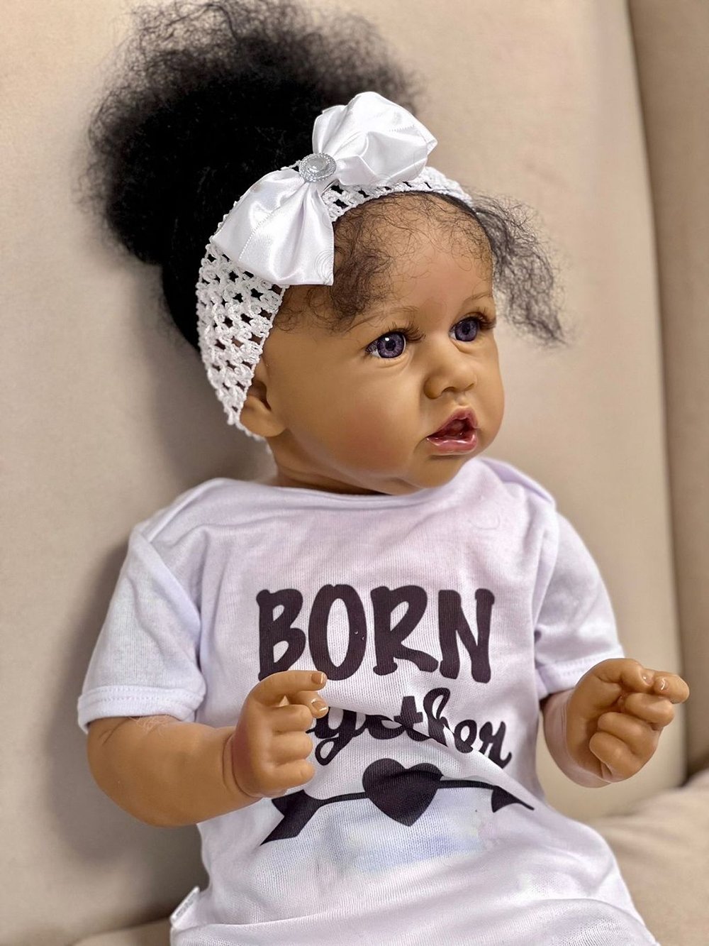 Кукла Реборн мягконабивная 55см в пакете (FA-369)