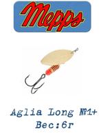 Блесна для рыбалки вращающаяся AGLIA LONG 2, Black