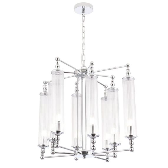 Подвесная люстра Crystal Lux Tomas SP8 D650 Chrome