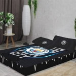 Бескаркасный диван кровать раскладной "Manchester City - Манчестер Сити"