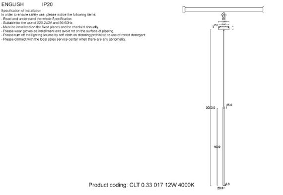 Трековый светодиодный светильник для магнитного шинопровода Crystal Lux Space CLT 0.33 017 12W BL 4000K