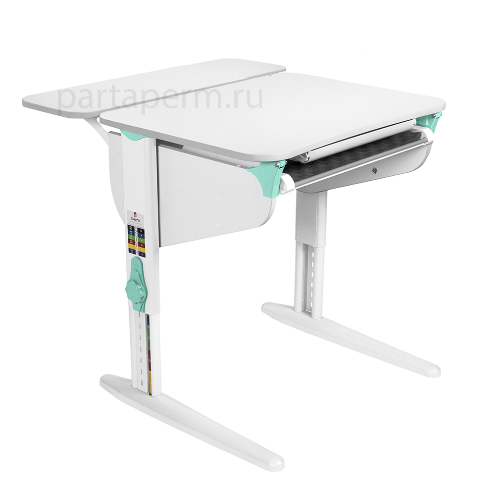 Растущая парта Дэми СУТ 44 с лотком и полкой СУТ.32.250 (750×715 мм)