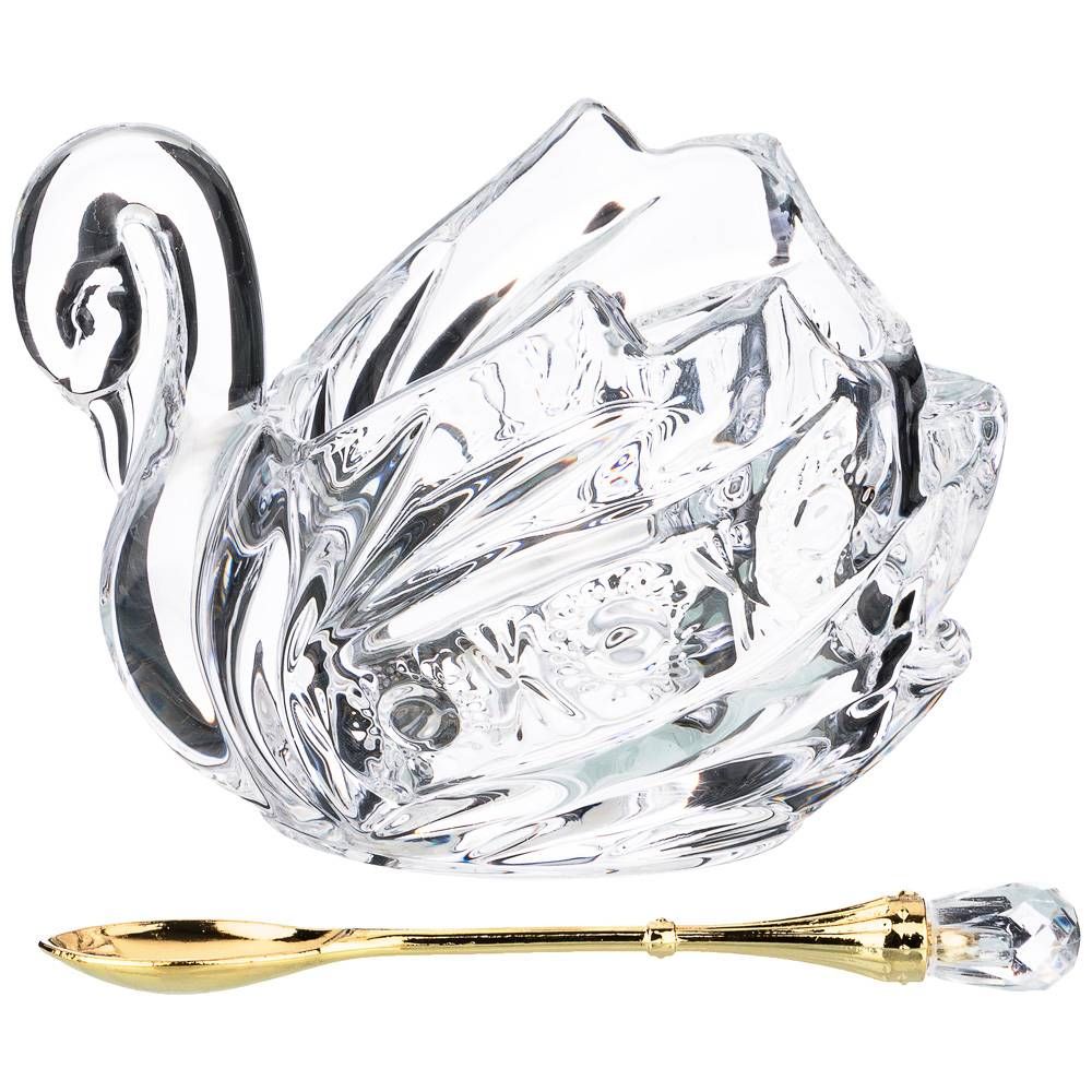 ИКОРНИЦА "MUZA CRYSTAL" С ЛОЖКОЙ 11*7*8,5 СМ.