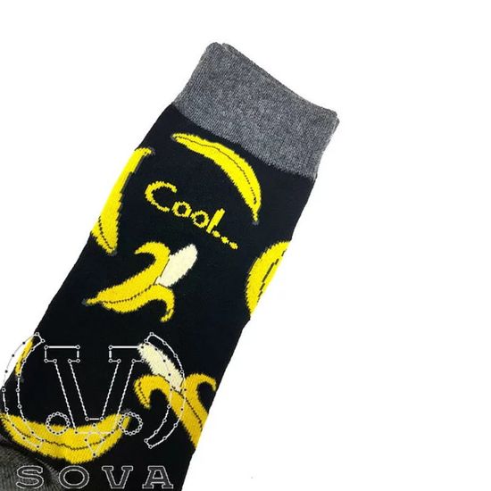 Носки "Круто, много бананов", р-р 40-44 (черный)