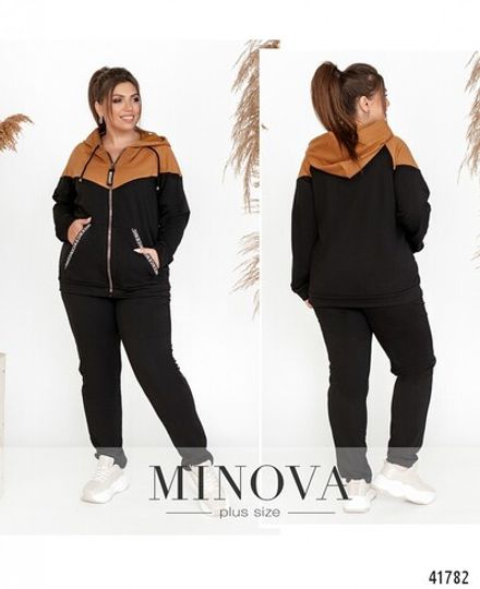 Костюм 17-226-черный-горчица Minova Фото 1