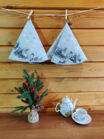 Полотенце кухонное, круглое, 2 шт, рогожка