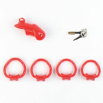 Красный мужской пояс верности «Оки-Чпоки» (Цвет: красный)