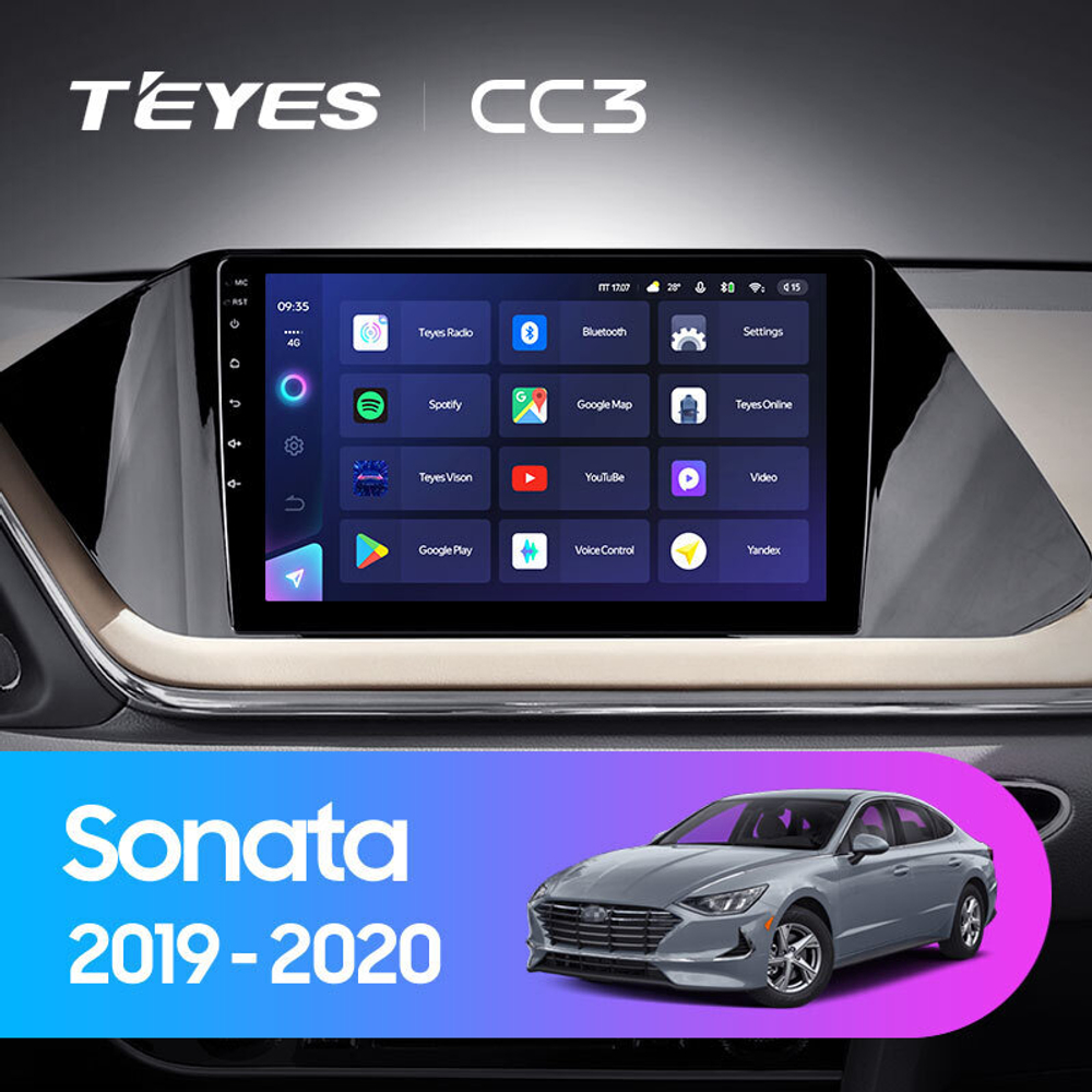 Teyes CC3 10.2" для Hyundai Sonata 2019-2020