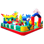 Коммерческий надувной батут "Звериная компашка"