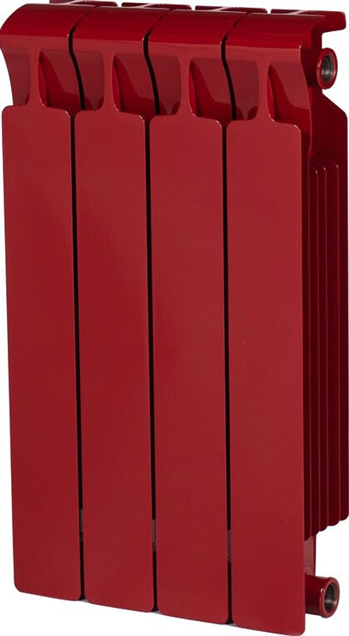 Радиатор биметаллический монолитный секционный с боковым подключением RIFAR MONOLIT 500/100, цвет БОРДО