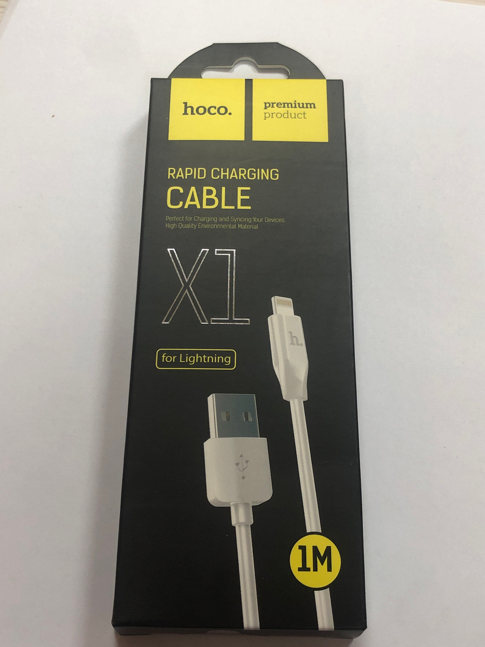 Кабель USB - Lightning (для iPhone) Hoco X1 Белый