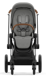 Коляска 3 в 1 Cybex Priam IV Chrome Brown complete и автокресло Cloud T i-Size Cozy Beige Plus Mirage Grey