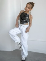 Летний топ для девочки на завязках