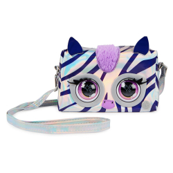 Purse Pets - интерактивная металлическая сумочка со звуком и подвижными глазками Zebra Rebel Stripez 20139591 / артикул   26700 6065582 20139591  / GTIN 778988451724