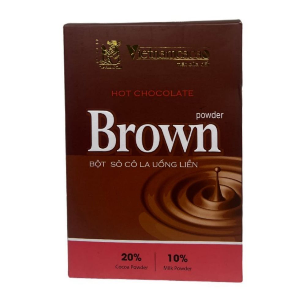 Горячий шоколад Vietnamcacao Brown растворимый 15 саше, 2 шт