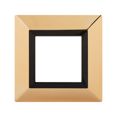 Рамка из металла, "Avanti", золотая, 1 пост (2 мод.)