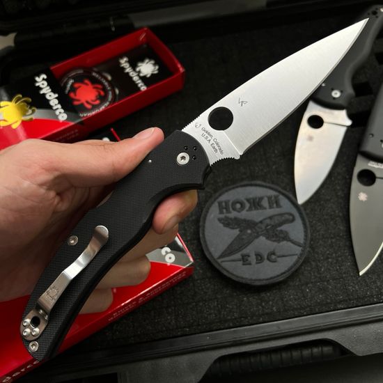 Складной нож Spyderco Native Chief C244GP c клинком из стали CPM-S30V, рукоять G10