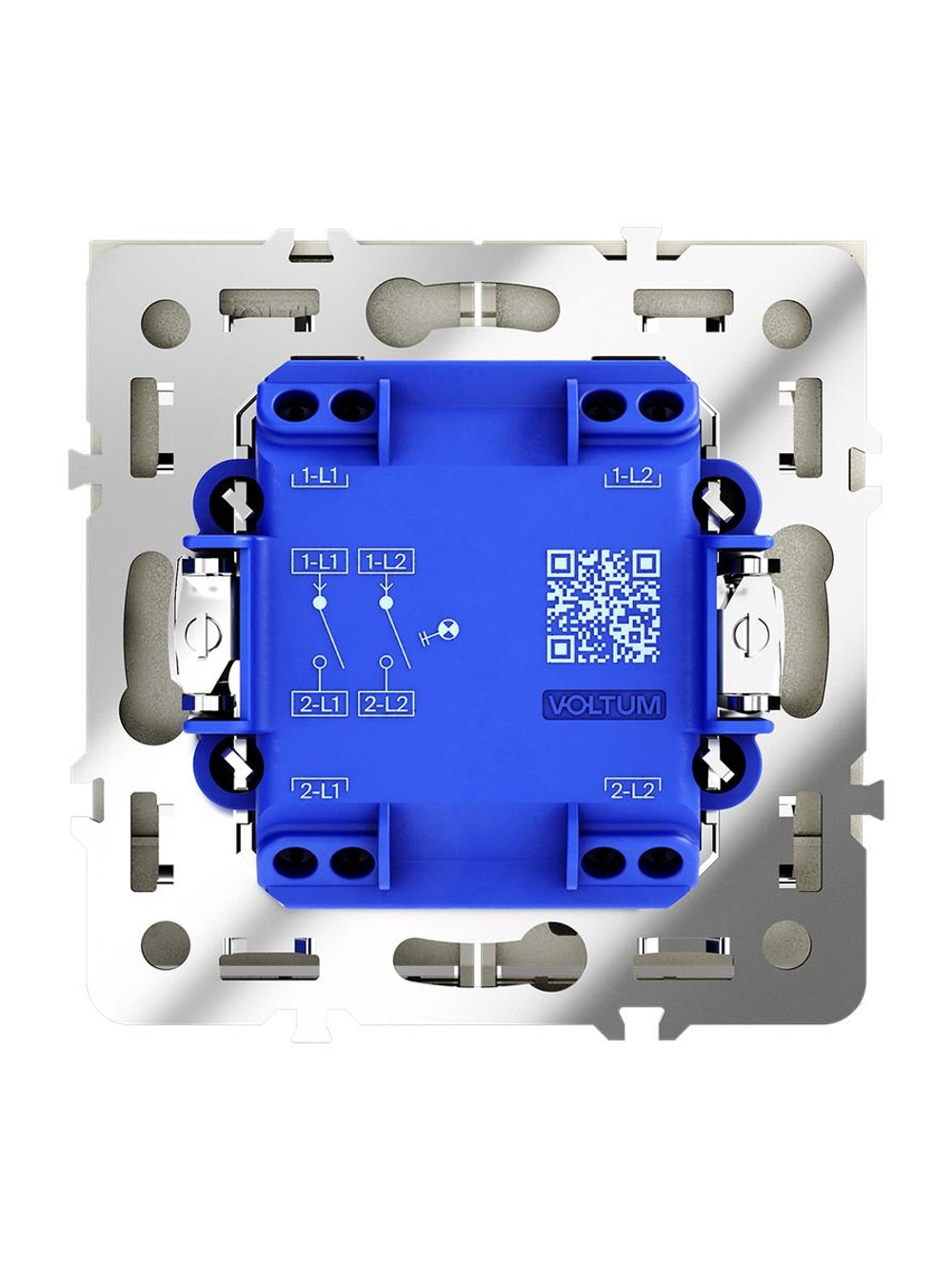 Выключатель 2-кл. СП S70 10А с подсветкой механизм шелк Voltum VLS020204