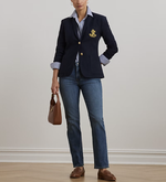 Жакет Lauren Ralph Lauren Bullion Jacquard – тёмно-синий, с вышивкой