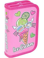 Пенал 2-секц, большой "Нереальное мороженое" (ПН-7486) ламинир.картон (Проф-пресс)