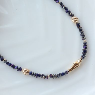 Набор для создания колье (в золотом цвете) НАБ013(м)