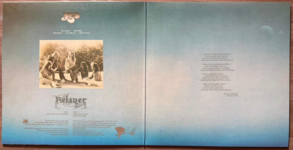 Yes ‎– Relayer (США 1974г.)