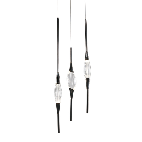 Подвесной светильник Pezzo 3 pearl black