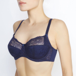 Бюстгальтер-балконет с кружевом (Размер: 90E) (Цвет: черный)