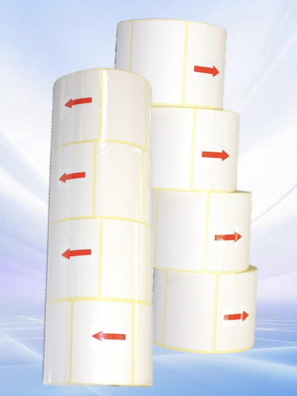 Самоклеящиеся термоэтикетки ТОП 58x40 мм 32 рулона по 380 шт.